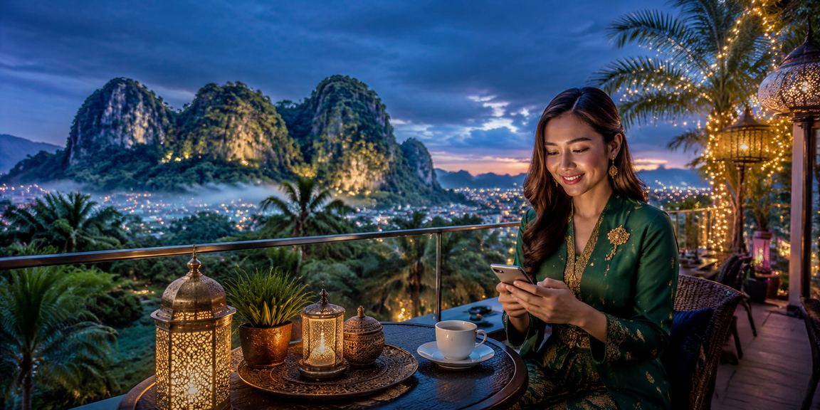 Pengguna di Ipoh membuat deposit untuk bermain kasino semasa perayaan Hari Raya