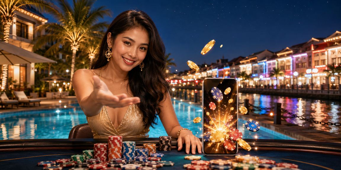 Pengguna di Melaka bermain permainan kasino mudah alih pada waktu lapang